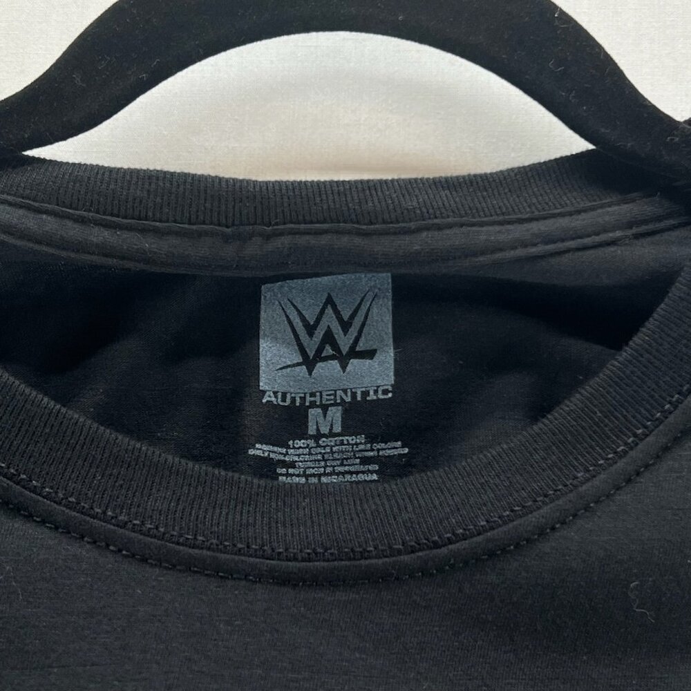 WWE I Was There France 2024 Tour Graphic T-Shirt Mens M Crewneck Pullover Black - Picture 10 of 10
